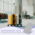 thumbnail image 6 of Uxcell Waterproof Blank Shipping Tags, Plastic Price Hang Labels for Luggage and Clothing Marking Grey 3.5" x 2", 6 of 7