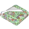 thumbnail image 2 of Bixox Fleece Blanket Spring Gnomes Pattern Super Soft Double-Sided Microfiber Flannel Blanket for Sofa, Bed, Couch, Suitable for All Seasons - 50"x40", 2 of 5