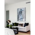 thumbnail image 3 of "Blue-Grey Bird" Painting Print on Wrapped Canvas, 3 of 7