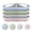 Blue+Pink+Green+Grey, variant on Vesteel 3-Piece Stainless Steel Toddler Plate with Suction, 9" Divided Dinner & Snack Plates with Removable Silicone Sleeves for Kids, Non Slip & Dishwasher Safe, Blue/Pink/Green