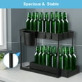 Oyajia 2 Tier Under Sink Containers with Sliding Storage Drawer