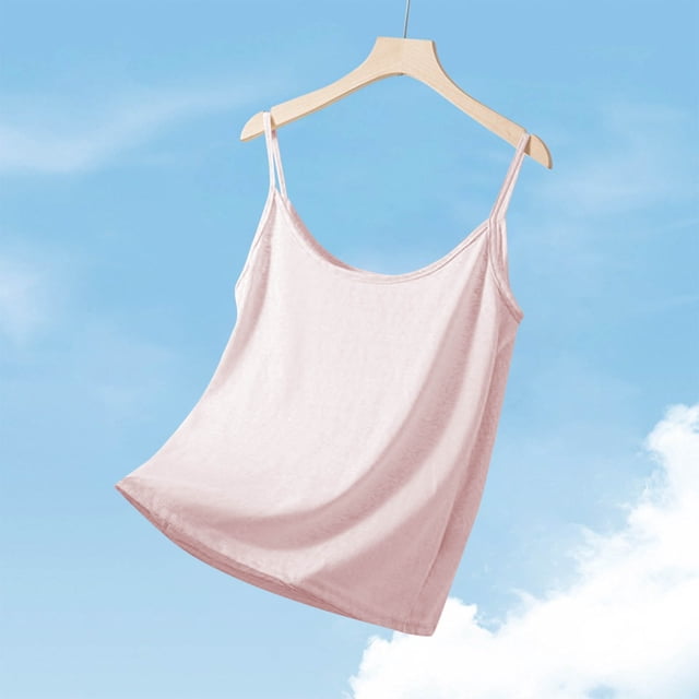 Wzzjkit Débardeurs pour Femmes Mode Décontractée Ample et Confortable Couleur Unie Sans Manches Col Rond Camisoles