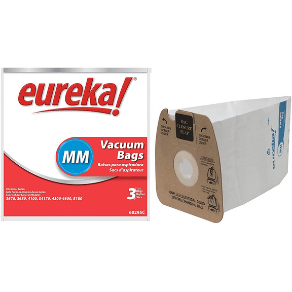 Compatible with Eureka 3 Genuine OEM Style MM Bags Part #60295, 60295C