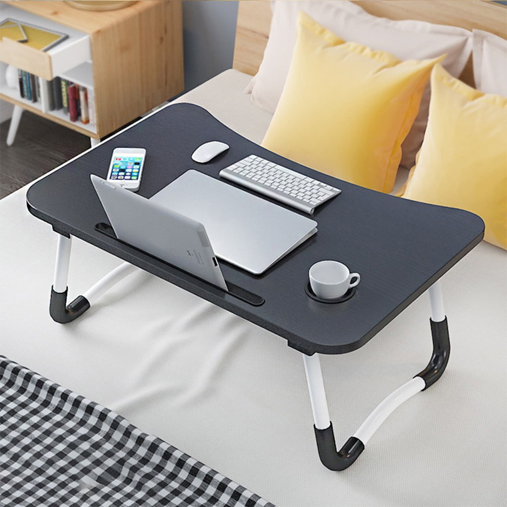 Color : F 6Colors Laptop Desk Breakfast Serving Tray Foldable Portable Multifunction Mesa Auxiliar- Small Bed Lazy Table