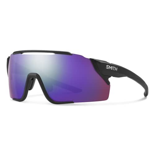 Smith Attack MAG MTB Sunglasses Matte Black/ChromaPop Violet Mirror