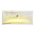thumbnail image 3 of Sparkling Transparent Purple Pencil Case Pen Pouch - Lightweight Clear Stationery Organizer, Smooth Easy to Clean, Durable Holder Pens Pencils Markers, Galentines Day Party Favors, 1pc, 3 of 5