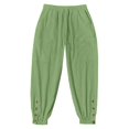 thumbnail image 5 of Plus Size Men's Cotton Loose Casual Drawstring Elastic Waist Sports Pants, Sweatpants, Joggers, Solid Color with Pockets, Straight Leg Comfort Fit, Quick Dry Breathable, Gym, 5 of 8