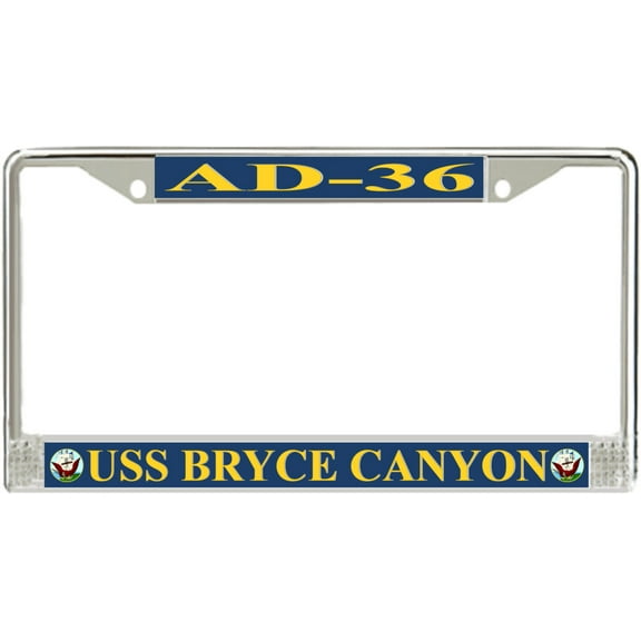 USS Bryce Canyon AD-36 License Plate Frame