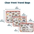 thumbnail image 2 of Juego de 3 bolsas de viaje Tiny Twinkle a prueba de desorden (Flutter), 2 of 7