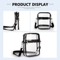 thumbnail image 6 of PVC Transparent Chest Bag for Men and Women, Fashionable Casual Travel Crossbody Storage Bag, One Shoulder Small Purse, 6 of 8