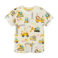 thumbnail image 2 of WOLLED Baby Kids Summer Cartoon T-Shirt Toddler Short Sleeve Crew Neck Tees Shirts Blouse Basic Pure Cotton Shirts Tops for Boys 2-8 Years Old, 2 of 10