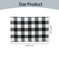 thumbnail image 3 of MOPOOR Christmas Decorations Placemats,Checkered Placemats,Black & White Checker, Quality Thin and Long-Lasting Placemats for Dining Table, 3 of 9