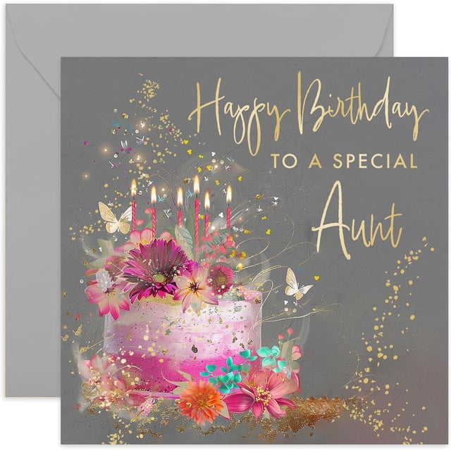 Tarjeta de cumpleaños Old English Co. Especial para tía