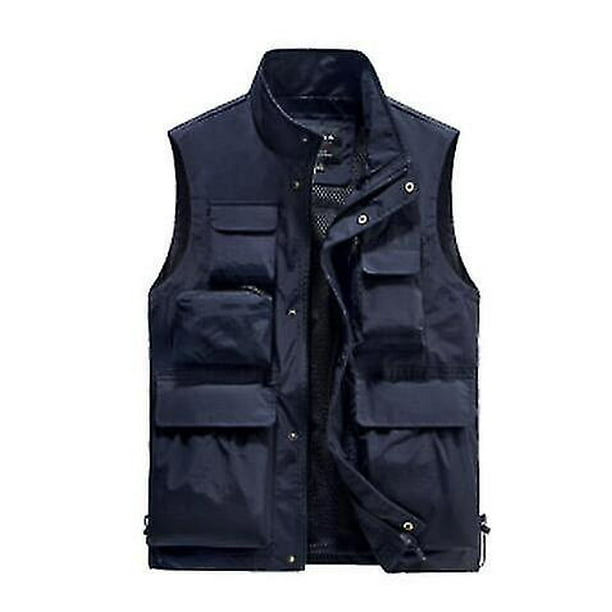Men's Vest Summer Tactical Vest Jacket With Pockets Male Hunting Fishing  Hiking Outdoor Waistcoat 