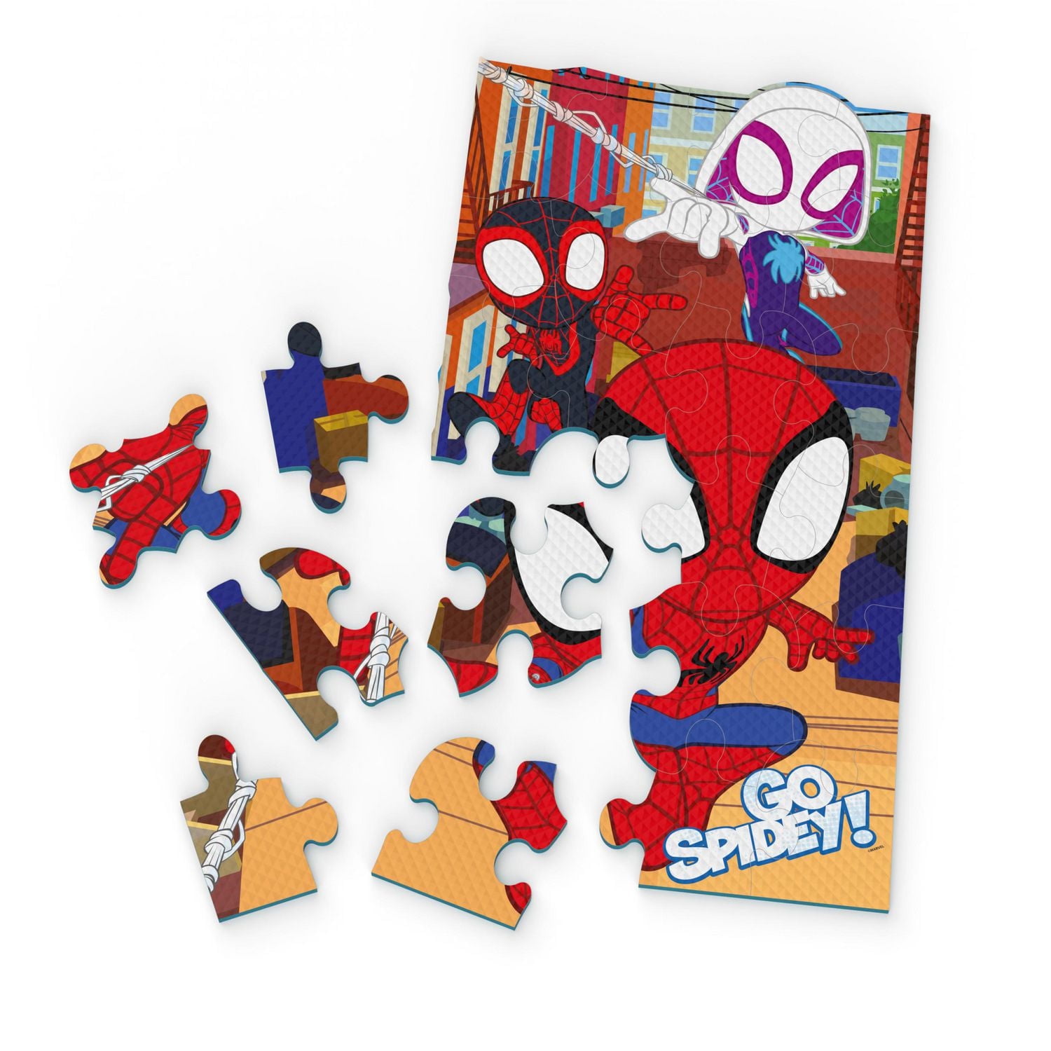 Marvel, puzzle souple de 25 pièces en mousse Go Spidey! Disney Junior Spidey and his Amazing Friends Show, pour les enfants à partir de 4 ans