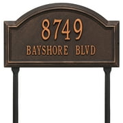 Personalized Whitehall Products 2-Line Standard Lawn Providence Arch in Bronze