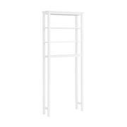 Alaterre Furniture Dover Over Toilet Organizer with Open Shelving, Space-Saving Bathroom Storage Unit, White