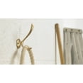 thumbnail image 2 of Richelieu T6210160 4-1/2" Double Metal Coat Hook - Brass, 2 of 4