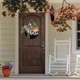 thumbnail image 4 of Welcome Sign For Front Door, Front Door Decoration For Farmhouse Porch Decor, Rustic Welcome Wreath Sign With Greenery, Round Wooden Hanging Sign Housewarming Gift For Home Outdoor Indoor, 4 of 5