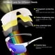 thumbnail image 4 of Gafas de sol con 3 lentes intercambiables UV400 Gafas de sol deportivas MTB Gafas de bicicleta de carretera para hombres Mujeres Correr Conducir Pesca Béisbol Golf, 4 of 7