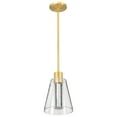 thumbnail image 5 of Nuvo Lighting Aura 7 Inch LED Pendant Brushed Brass K9 Bubble Crystal 3000K CCT - Brushed Brass, 5 of 5