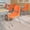Orange, variant on Emma + Oliver Orange Ergonomic Shell Student Stack Chair - Classroom Chair/Office Guest Chair