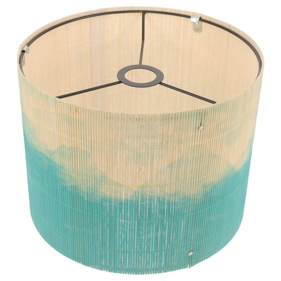 RUNROTOO 1Piece Homemade Bamboo Lampshade for Table Lamps 11.8x11.8in
