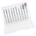 thumbnail image 1 of 10 unids/set de brocas para uñas de acero de tungsteno, pulido de alta velocidad y resistente al desgaste 01 Yuyangstore Cabeza de molienda de acero de tungsteno, 1 of 8