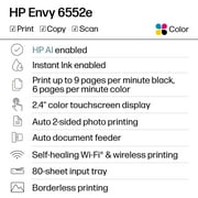 HP Envy 6552e Wireless All-in-One Color Photo Inkjet Printer, Scanner, Copier, 3mos FREE Instant Ink