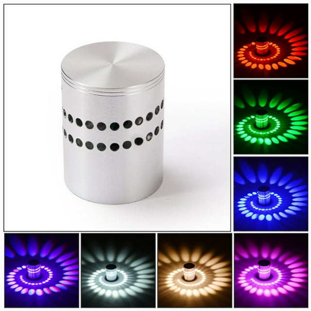 LED Aluminum Ceiling Aisle Porch Background KTV Spiral Light Effect Wall Lamp