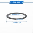 thumbnail image 5 of Bicycle Headset Spacers 1mm Bike Handlebar Stem Spacers 28.6mm 1-1/8" Carbon Fiber Matte Black Carbon Fiber 5 Pcs, 5 of 6