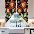 thumbnail image 4 of Spring Boho Swag Curtain Valance for Windows, Cartoon Red Flower Mushroom Colorful Dots Window Treatments Short Swag Topper for Kitchen Windows Bathroom Bedroom, 36"x36", 4 of 8