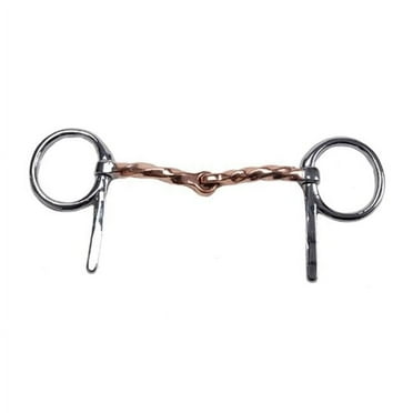Slow Twist Copper Snaffle Bit