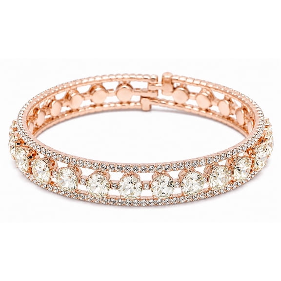 Rose Gold Crystal Stretch Bracelet