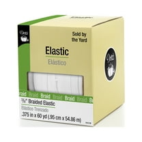 Dritz 3/8" Braided Elastic, White, 60 yd