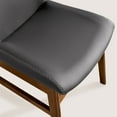 thumbnail image 2 of CHUN YI Modern Farmhouse Faux Leather Dining Chairs, Upholstered Kitchen Chairs, Set of 2, Gray, 2 of 8