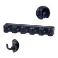 thumbnail image 4 of Superio Mop And Broom Organizer, 5 Slots and 6 Hooks (Black), 4 of 5