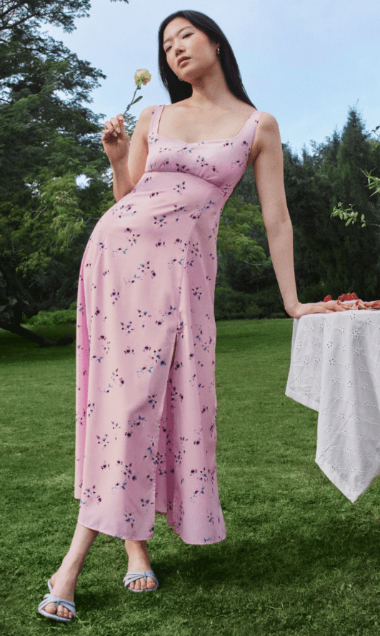 Scoop Women’s Side Slit Maxi Dress, Sizes XS-XXL
