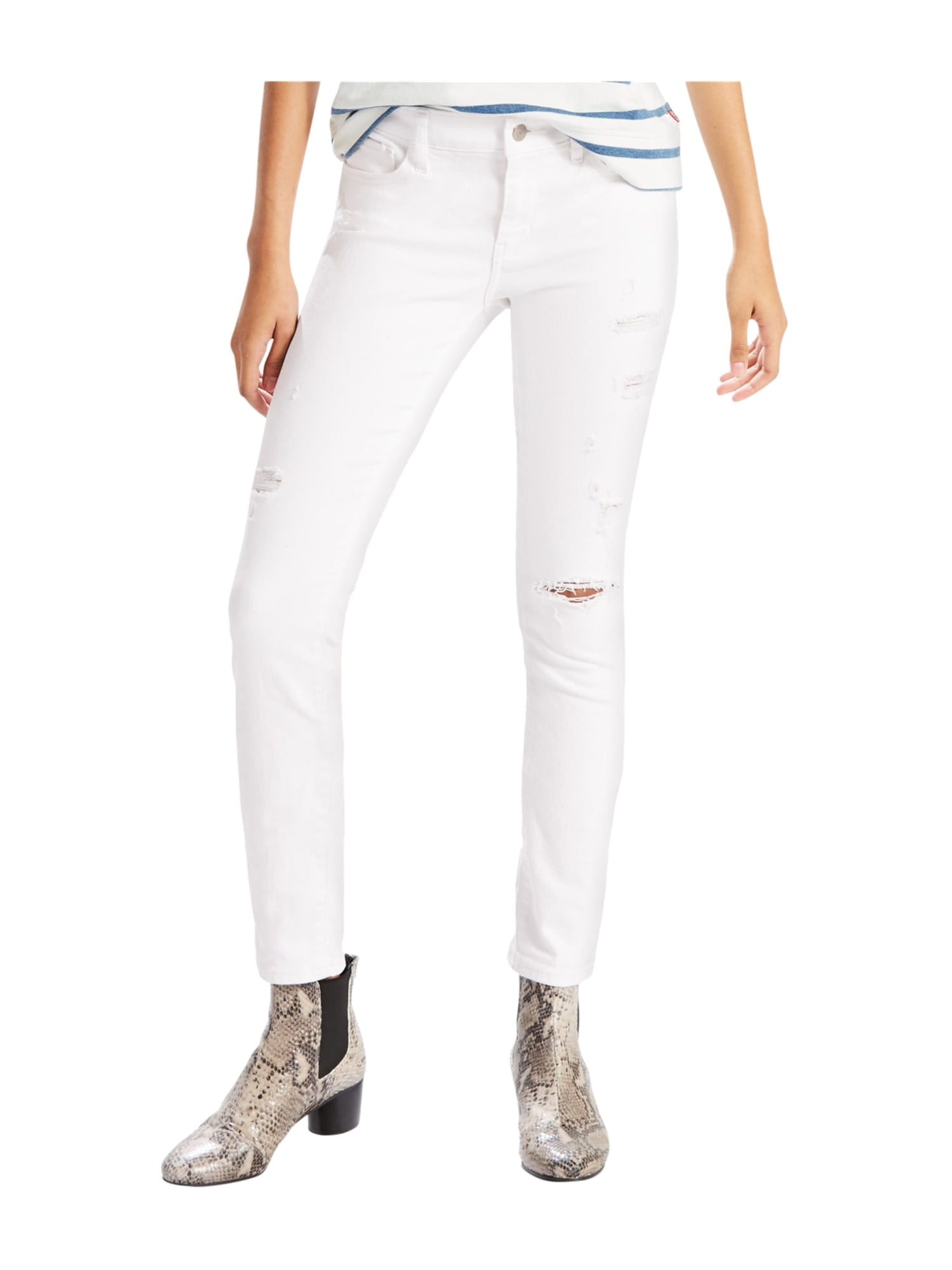 levi's 712 slim jeans white