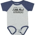 thumbnail image 3 of Inktastic From Little Rock Arkansas in Black Distressed Text Boys or Girls Baby Bodysuit, 3 of 5