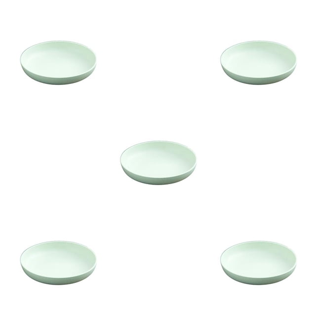 Yuarrent irrompible anticaída, peso ligero, platos de verduras de paja de trigo, platos de borde liso, accesorios, verde, 21cm Type2 NO2 Yuarrent CBP441881