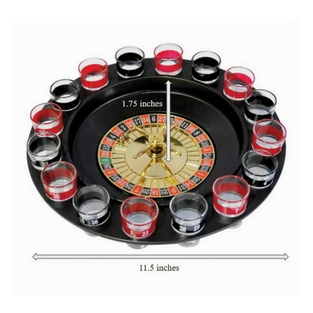 Set de juego de ruleta Casino 16 tiros con capacidad de 180 ml