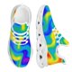 thumbnail image 1 of Zapatillas deportivas psicodélicas negras de moda para hombre, transpirables, con cordones ligeros, de malla, personalizadas, 1 of 6