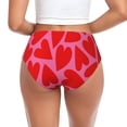 thumbnail image 3 of Womens Underwear - Red Love Heart No Show Seamless Underwear for Women, Stretch Women's Panties, Hipster Soft Comfort Ladies Panties Bikini Underwear Briefs, 3 of 6