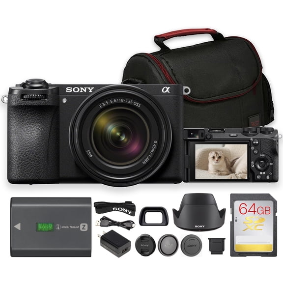 Sony a6700 26MP Mirrorless Camera with 18-135mm f/3.5-5.6 Lens Bundle