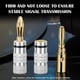 thumbnail image 5 of Conector tipo banana chapado en oro de 24 k de la serie Nakamichi Excel, calibre 12 AWG - 18 AWG, 4 mm, para altavoces, amplificadores, receptores AV de alta fidelidad, estéreo, cine en, 5 of 7