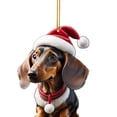 thumbnail image 2 of Para Cachorro Perro Adorno Dibujos Animados Mochila Acrílica Navidad Interior Del Coche, 2 of 5