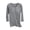 Gray, variant on Women's 3/4 Sleeve Round Neck Sequin Top Casual Comfy Pajama Loungewear Solid Color Built-in Bra T-shirt, White XXL