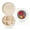 White, variant on Dinosaur Super Hero Cartoon Print Portable Jewelry Box,Round Mini Leather Travel Jewelry Case,Small Travel Jewelry Organizer,Jewelry Holder for Ring Necklace Earring for Women Girls-White