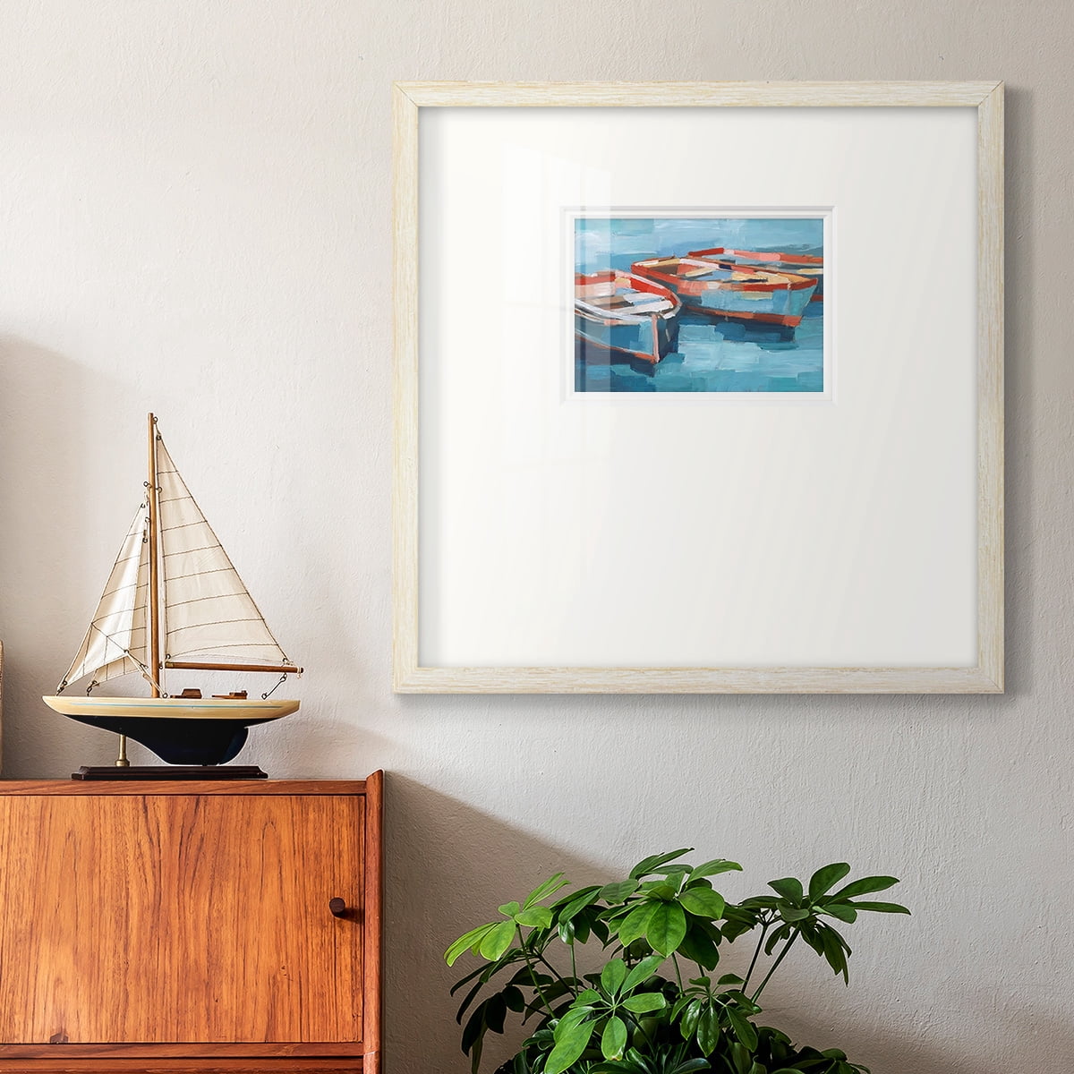 Primary Boats IIPremium Framed Print